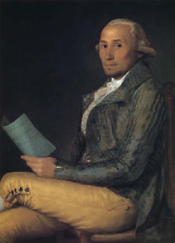 Francisco Goya Sebastian Martinez oil painting image